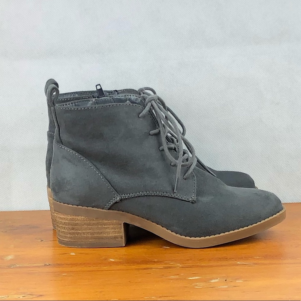 Sz 6 Carlos Santana Gray Suede Boots - Picture 2 of 11